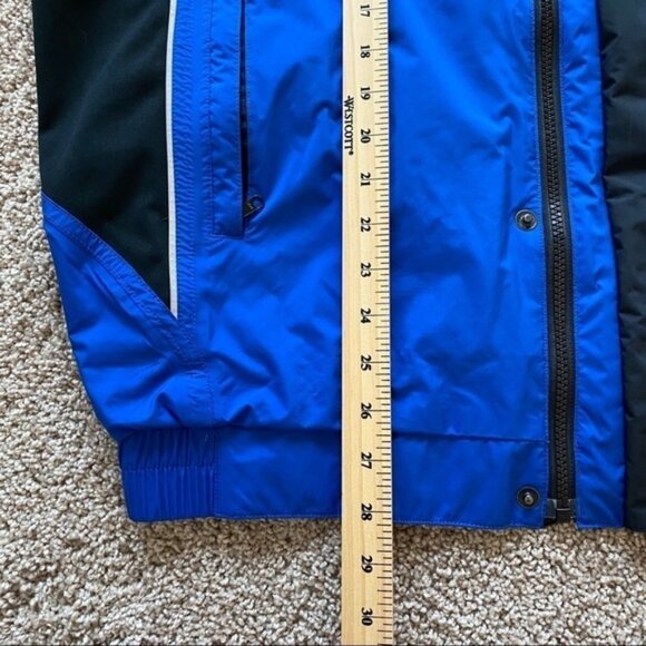 FOOTJOY FJ Dryjoys Lined Full Zip Golf Windbreaker Rain Jacket Mens M BlueBlack - Picture 5 of 5